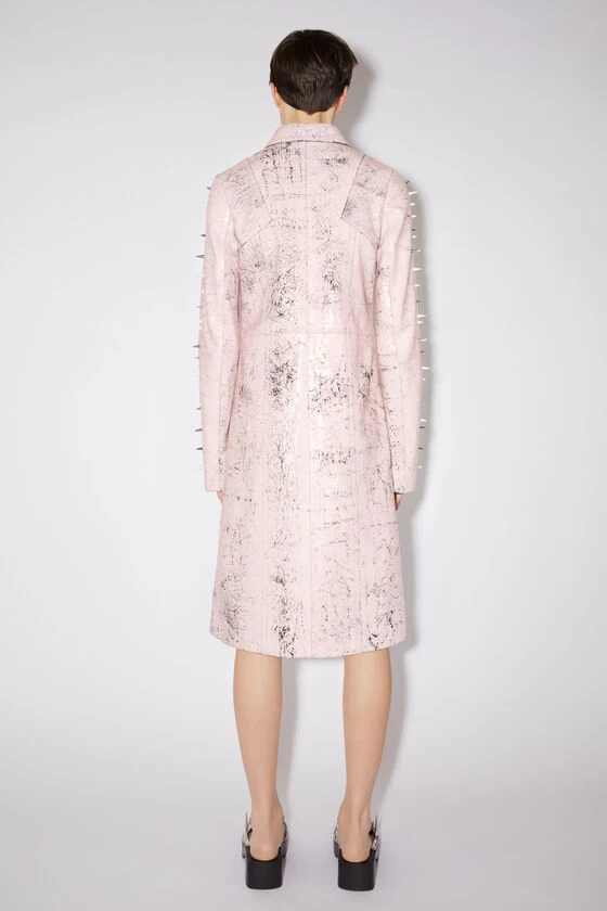 Acne Studios Leather Single-breasted Spike Coat 4 Acne Studios Leather Single-breasted Spike Coat – Image 2