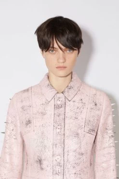 Acne Studios Leather Single-breasted Spike Coat 10 Acne Studios Leather Single-breasted Spike Coat -Acne Studios A70127 4 D