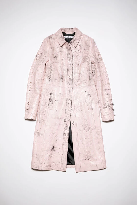Acne Studios Leather Single-breasted Spike Coat 7 Acne Studios Leather Single-breasted Spike Coat – Image 5