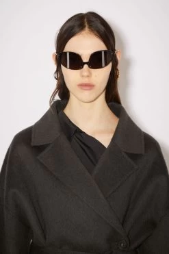 Acne Studios Single-breasted Asymmetric Coat -Acne Studios A90436 Z79 E