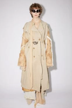 Acne Studios Double-breasted Patchwork Trench Coat