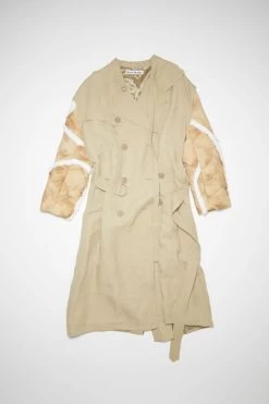Acne Studios Double-breasted Patchwork Trench Coat -Acne Studios A90485 CJC F