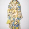 Acne Studios Patch Flower Print Padded Coat -Acne Studios A90486 AEK A