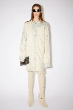 Acne Studios Patchwork Denim Overshirt Dress