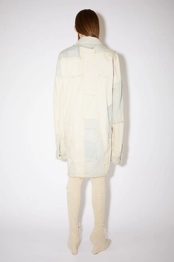Acne Studios Patchwork Denim Overshirt Dress 4 Acne Studios Patchwork Denim Overshirt Dress – Image 2