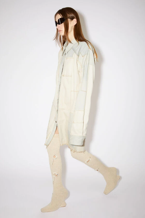 Acne Studios Patchwork Denim Overshirt Dress 5 Acne Studios Patchwork Denim Overshirt Dress – Image 3