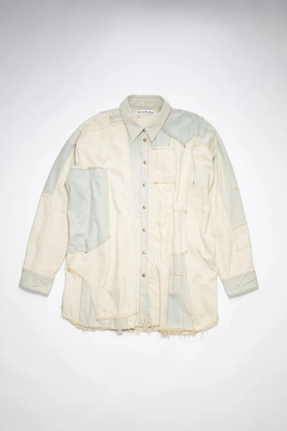 Acne Studios Patchwork Denim Overshirt Dress 7 Acne Studios Patchwork Denim Overshirt Dress – Image 5