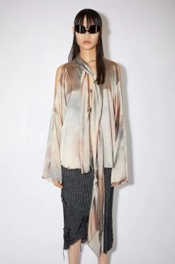 Acne Studios Silk Tie-up Blouse