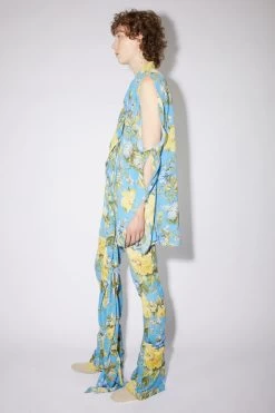 Acne Studios Flower Print Tie-up Blouse -Acne Studios AC0519 AAN C
