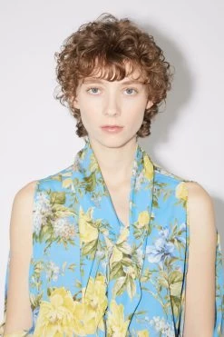 Acne Studios Flower Print Tie-up Blouse -Acne Studios AC0519 AAN E