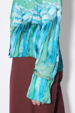 Acne Studios Print Button-up Shirt -Acne Studios AC0542 AB8 C