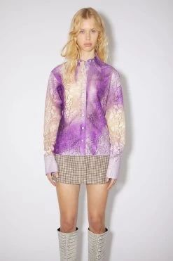 Acne Studios Lace Button-up Shirt