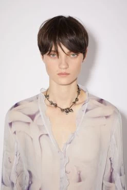 Acne Studios Printed Silk Button-up Shirt -Acne Studios AC0567 100 C