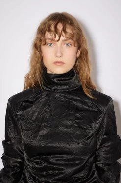 Acne Studios Turtle Neck Satin Blouse 10 Acne Studios Turtle Neck Satin Blouse -Acne Studios AC0582 900 D