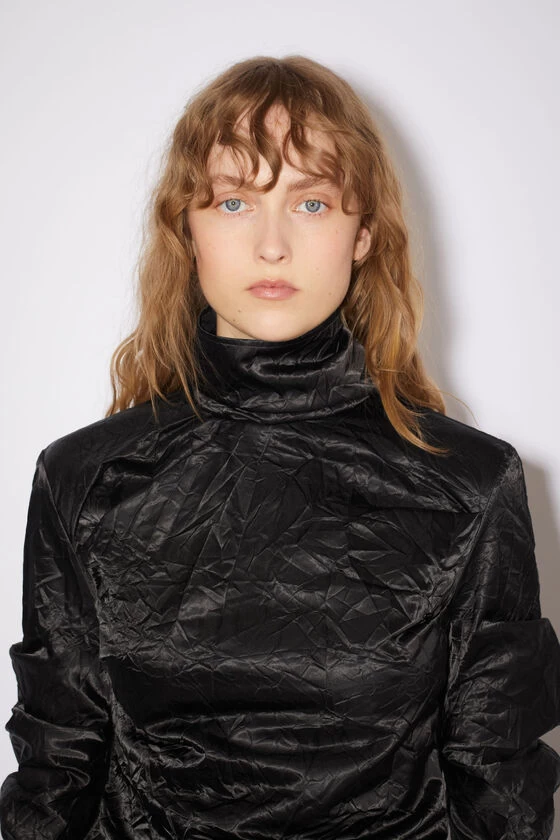 Acne Studios Turtle Neck Satin Blouse 6 Acne Studios Turtle Neck Satin Blouse – Image 4