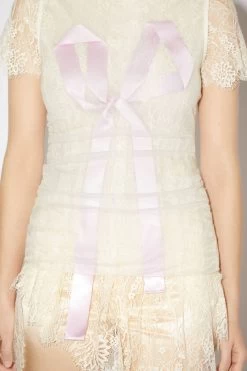 Acne Studios Bow Blouse -Acne Studios AC0595 AAB C