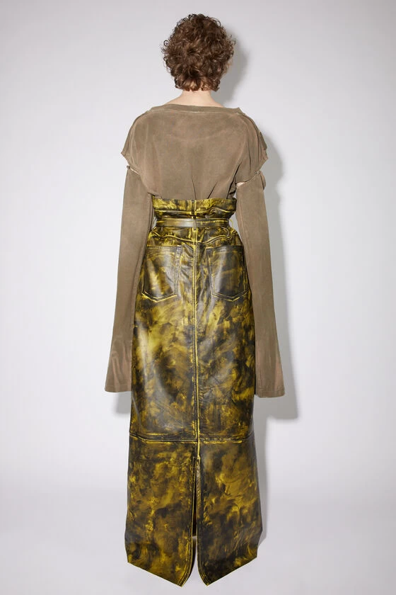 Acne Studios High Waist Leather Maxi Skirt 4 Acne Studios High Waist Leather Maxi Skirt – Image 2