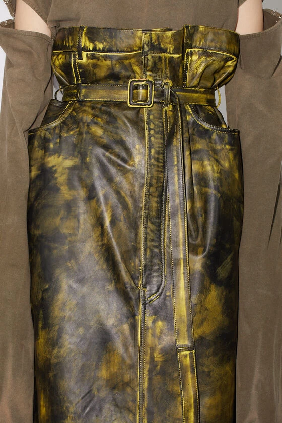Acne Studios High Waist Leather Maxi Skirt 6 Acne Studios High Waist Leather Maxi Skirt – Image 4