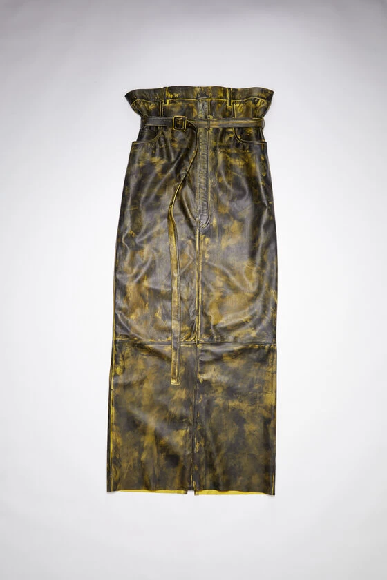 Acne Studios High Waist Leather Maxi Skirt 8 Acne Studios High Waist Leather Maxi Skirt – Image 6