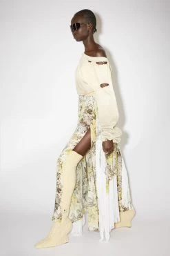 Acne Studios Flower Print Fringe Skirt -Acne Studios AF0310 AEK D