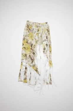 Acne Studios Flower Print Fringe Skirt -Acne Studios AF0310 AEK F