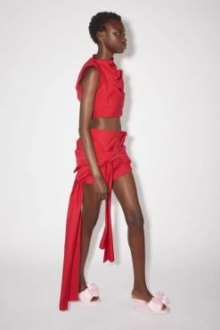 Acne Studios Satin Bow Mini Skirt -Acne Studios AF0352 ACI C