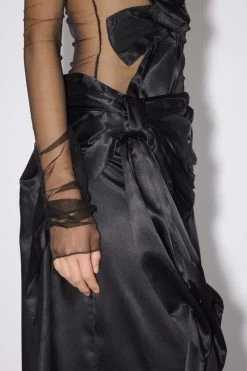 Acne Studios Satin Bow Skirt -Acne Studios AF0354 900 D