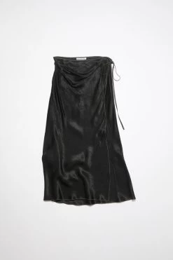 Acne Studios Satin Wrap Skirt -Acne Studios AF0367 900 E