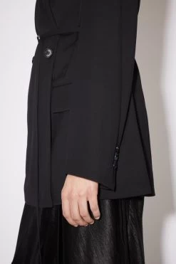 Acne Studios Double Breasted Belt Suit Jacket -Acne Studios AH0202 900 D