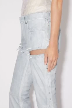 Acne Studios Leather Spike Slit Trousers -Acne Studios AK0656 228 C