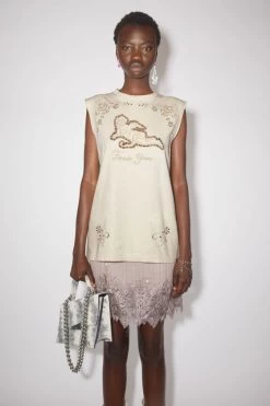 Acne Studios Embroidered Sleeveless T-shirt
