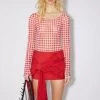 Acne Studios Gingham Body Suit -Acne Studios AL0339 ACI A