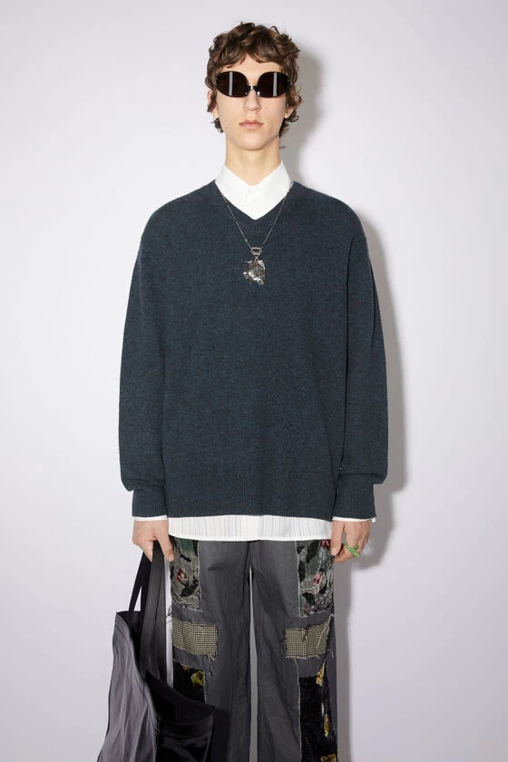 Acne Studios V-neck Wool Cashmere Jumper 3 Acne Studios V-neck Wool Cashmere Jumper