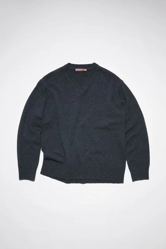 Acne Studios V-neck Wool Cashmere Jumper 7 Acne Studios V-neck Wool Cashmere Jumper – Image 5