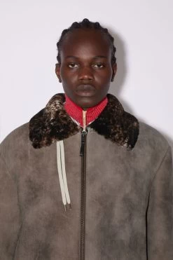 Acne Studios Shearling Suede Fur Jacket -Acne Studios B70114 T E