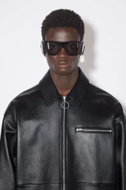 Acne Studios Leather Overshirt 12 Acne Studios Leather Overshirt -Acne Studios B70119 900 E