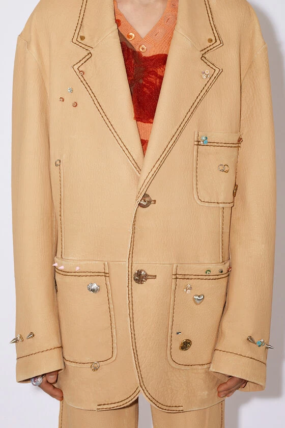 Acne Studios Printed Leather Jacket 7 Acne Studios Printed Leather Jacket – Image 5