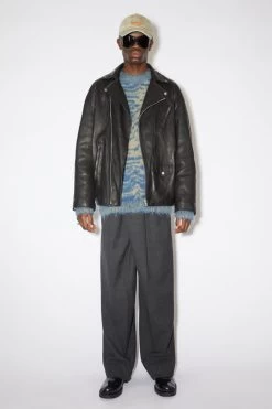 Acne Studios Distressed Leather Jacket