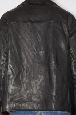 Acne Studios Distressed Leather Jacket -Acne Studios B70121 900 D