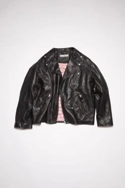 Acne Studios Distressed Leather Jacket -Acne Studios B70121 900 G