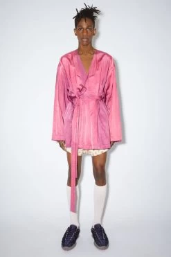 Acne Studios Satin Belted Overshirt