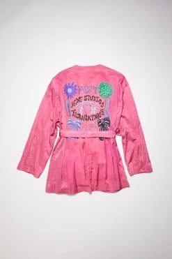 Acne Studios Satin Belted Overshirt -Acne Studios B90666 ACT G