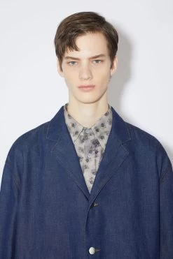 Acne Studios Single-breasted Denim Jacket -Acne Studios B90674 135 D