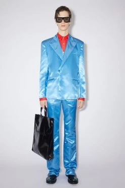Acne Studios Satin Double-breasted Blazer