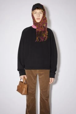 Acne Studios Crew Neck Logo Tape Sweatshirt