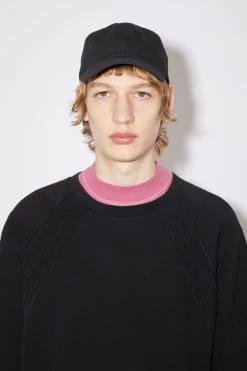 Acne Studios Crew Neck Logo Tape Sweatshirt -Acne Studios BI0170 900 C