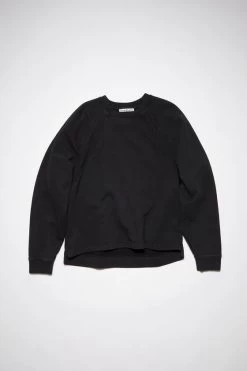 Acne Studios Crew Neck Logo Tape Sweatshirt -Acne Studios BI0170 900 D