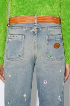 Acne Studios Printed Denim Trousers -Acne Studios BK0506 AUZ D