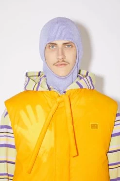 Acne Studios Ribbed Knit Balaclava -Acne Studios C40267 BRG C