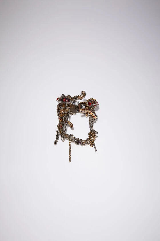 Acne Studios Mixed Textured Cuff Bracelet 3 Acne Studios Mixed Textured Cuff Bracelet